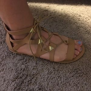 Lace up sandals