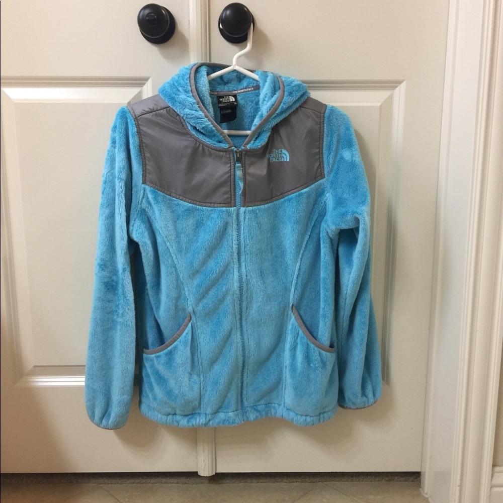 Girl’s North Face Hooded Osito Jacket XL Blue