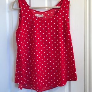 Faded Glory polka dot tank