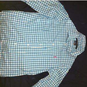 Blue Plaid Polo