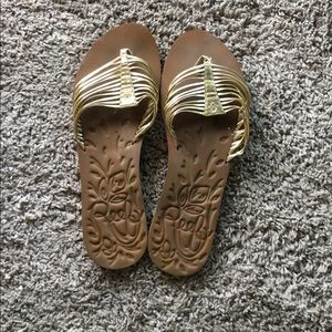 Reef gold sandals size: 10