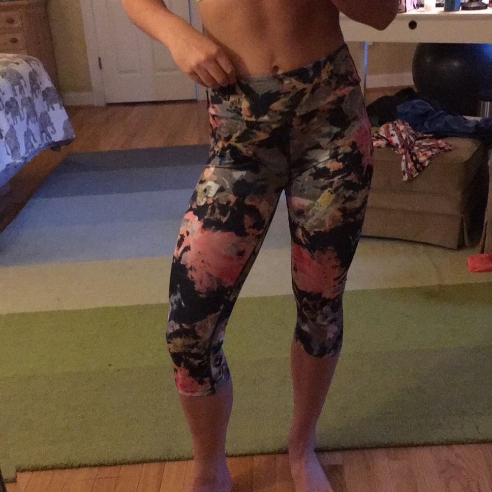 Floral workout leggings