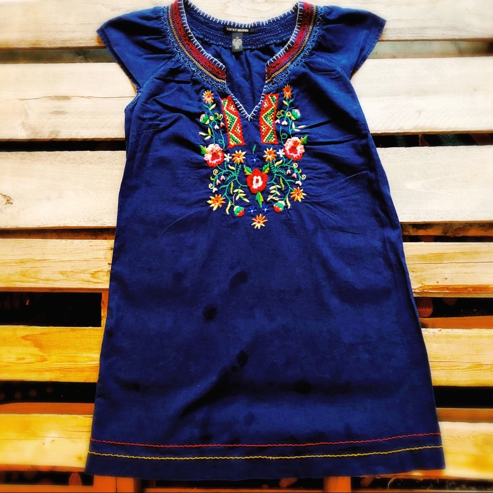 🍀Lucky Brand 🍀 Embroidered Tunic! 🌹🌷🌸