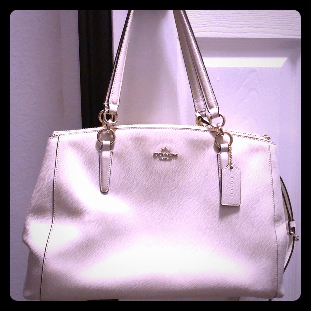 🔥 SALE FINAL PRICE authentic white coach purse 🔥