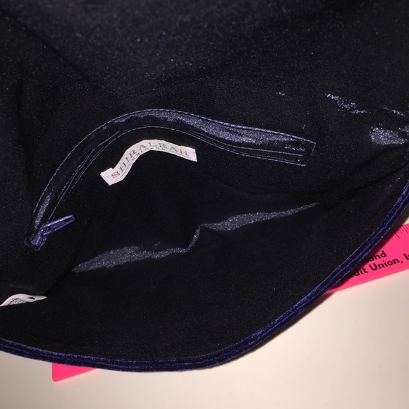 NEW! Anthropologie Shiraleah Velvet Jeweled Clutch - Picture 4 of 8