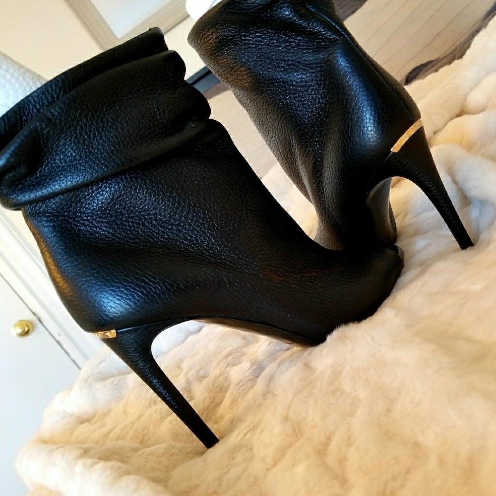 Burberry Peep Toe Boots