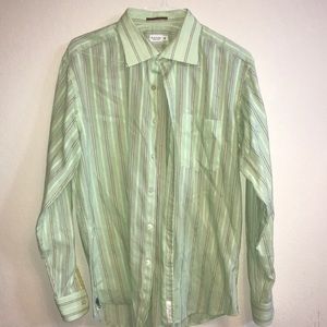 Paul Smith Embroidered Detail Striped 17 1/2