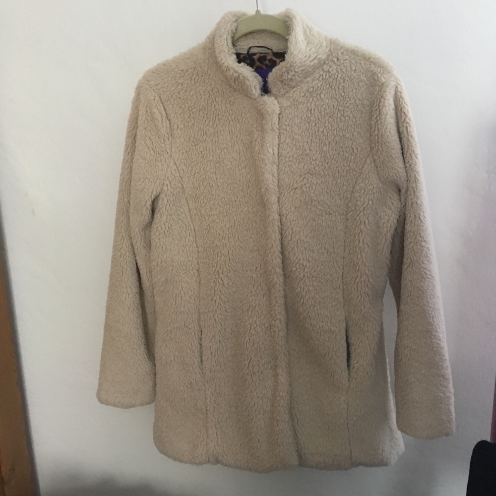 Madden Girl Oatmeal Fur Coat!