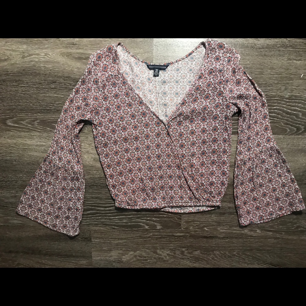 AEO Flare Sleeve Top