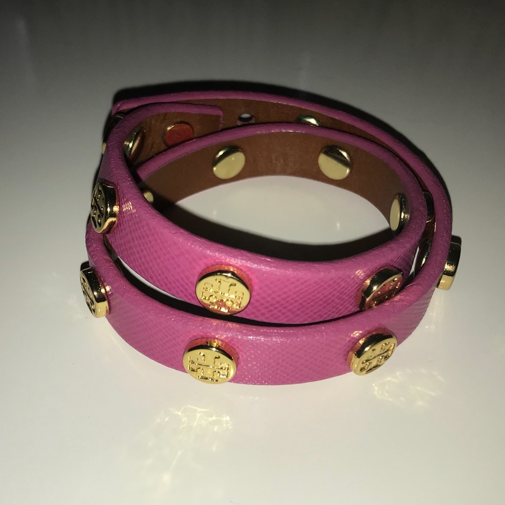 Tory Burch Double Wrap Stud Bracelet