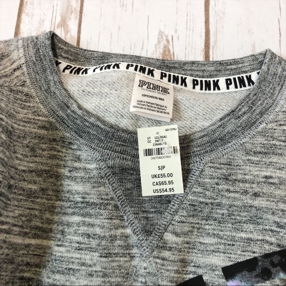 VS PINK CAMPUS CREW SWEATSHIRT - Picture 5 of 5