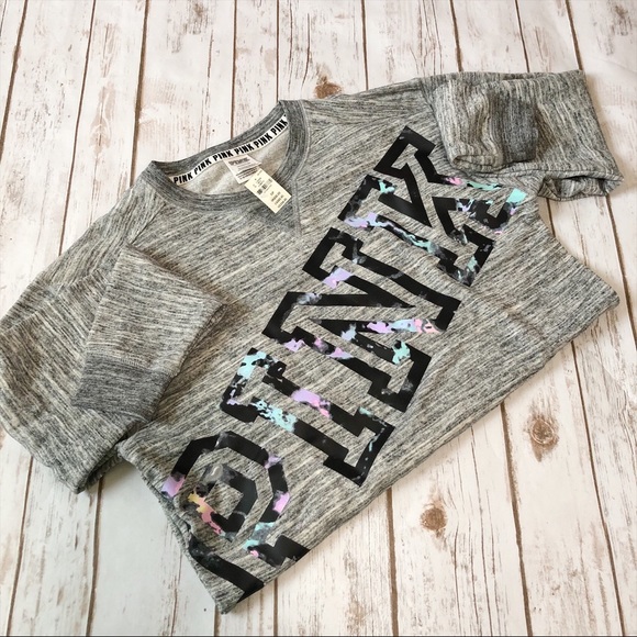 VS PINK CAMPUS CREW SWEATSHIRT - Picture 2 of 5