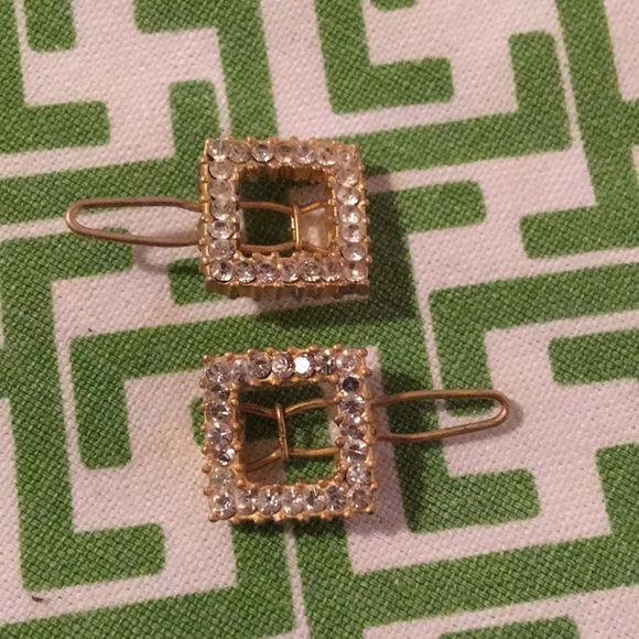 Vintage faux Diamond Barrette - Picture 2 of 3