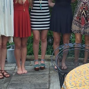 Seychelles Platform Blue Sandals