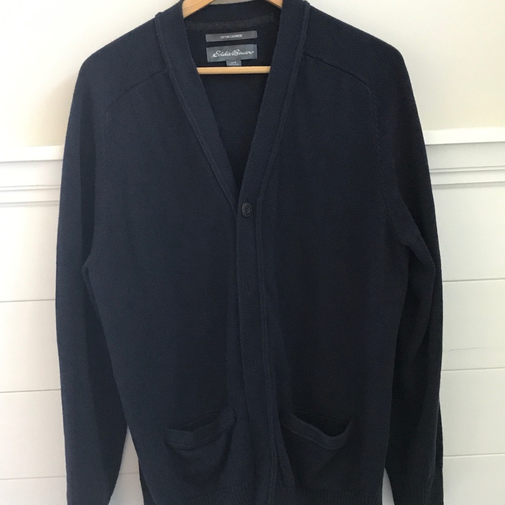 Cashmere cotton men’s cardigan