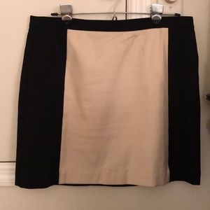 LOFT- Black and Tan Skirt