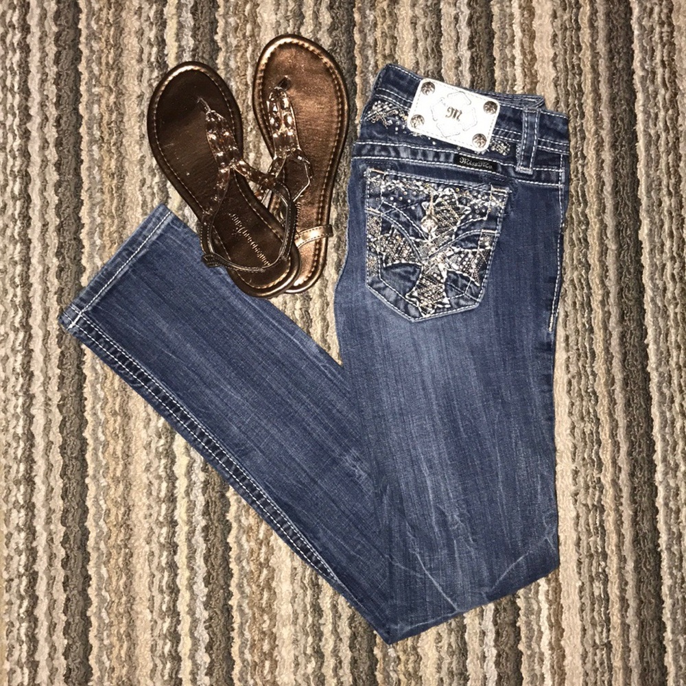 Miss me girls size 12 straight leg jeans