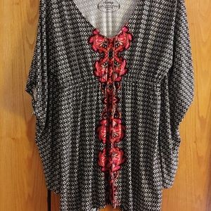 Scarf Hem Tunic Top