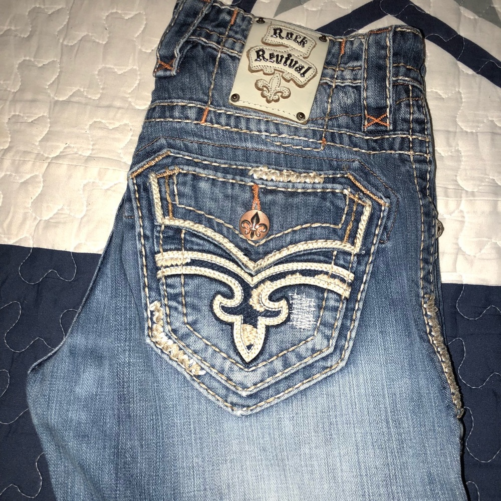 Men’s Rock Revivals Jeans Straight Fit