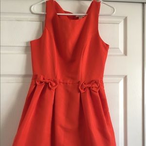 Orange A Line Dress
