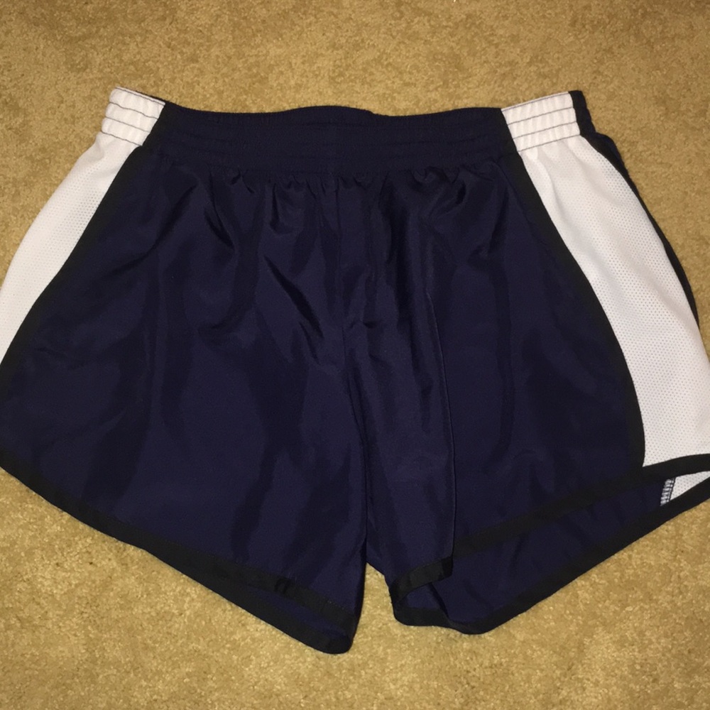 Navy running shorts