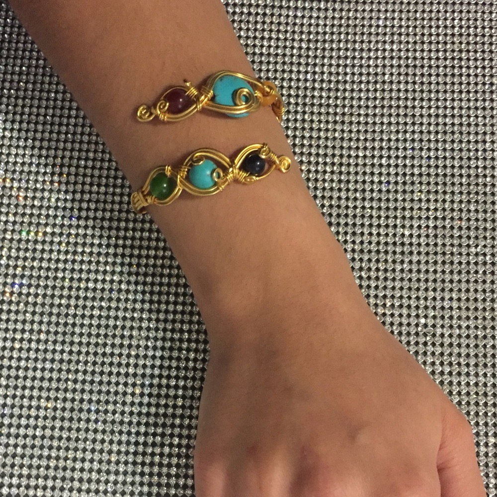 Handmade gold bracelets