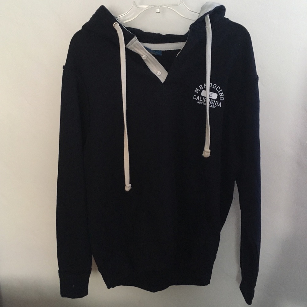 Navy and Cream Mendocino Sweater