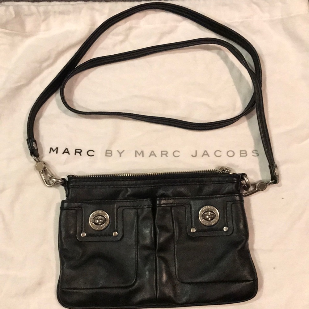 Marc By Marc Jacobs Black Leather Crossbody Bag