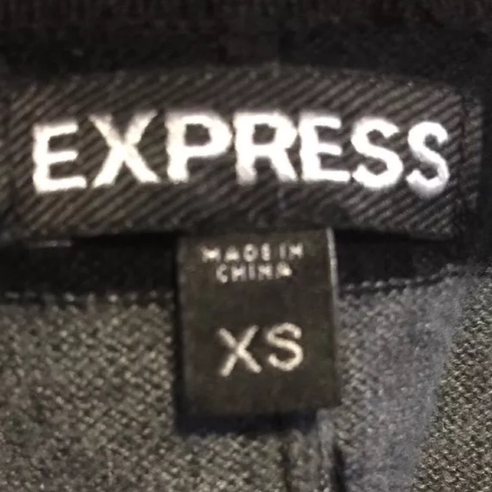Express Womens Sweater Dress XS Black Gray Stripe - Picture 3 of 5