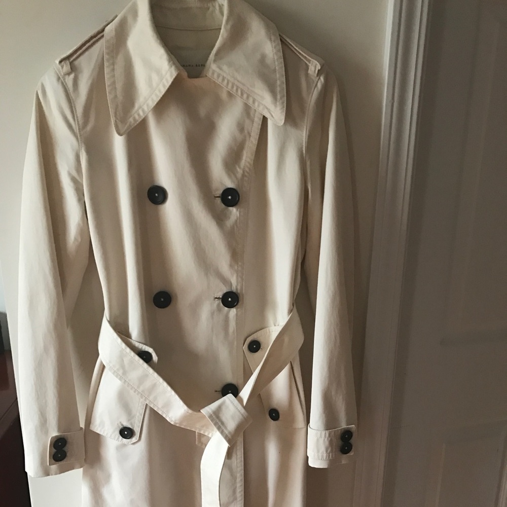 A cream color Banana republic jacket