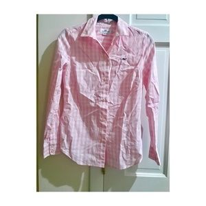 Vineyard Vines Women's Pink Gingham Button Up