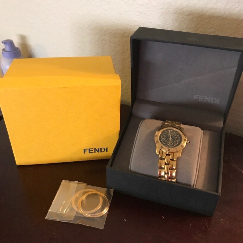 Women's Gold Fendi Watch