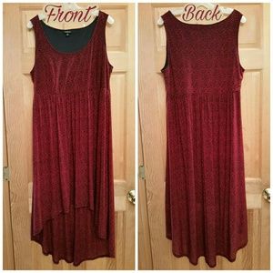 Sleeveless High-Low Dress