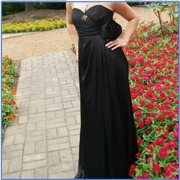 Black Priscilla of Boston Prom Dress size 4 - Picture 1 of 4