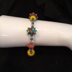 Blown glass bracelet