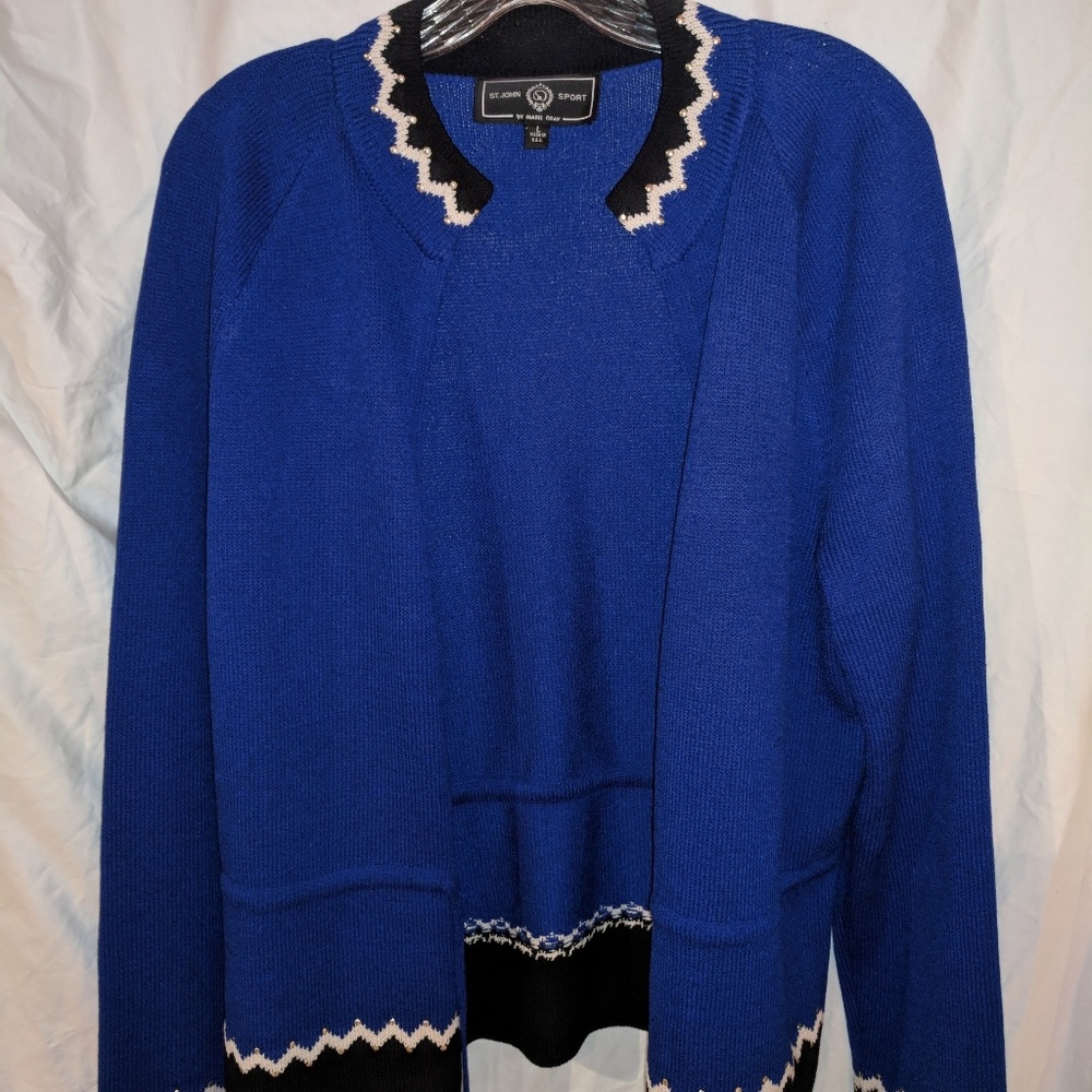 St. John Sport Cardigan Zipper Front
