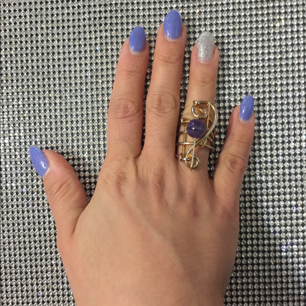 Handmade music note gold ring