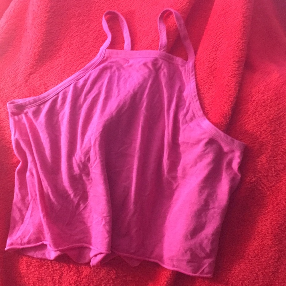 Pink crop top