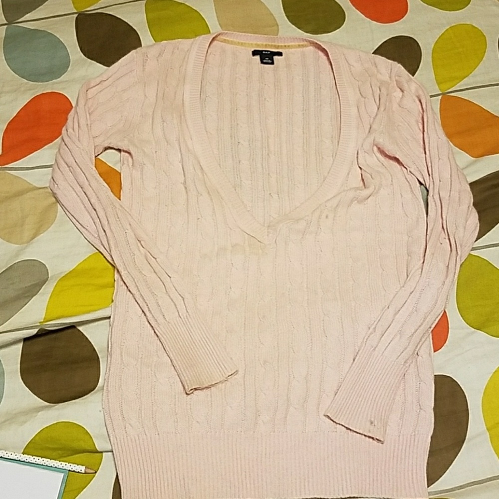 Deep v-neck sweater