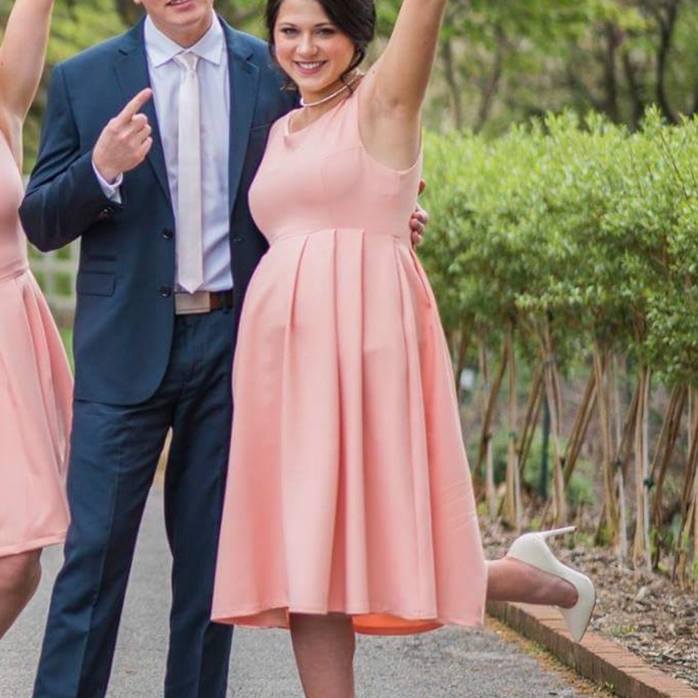 Pink bridesmaid dress