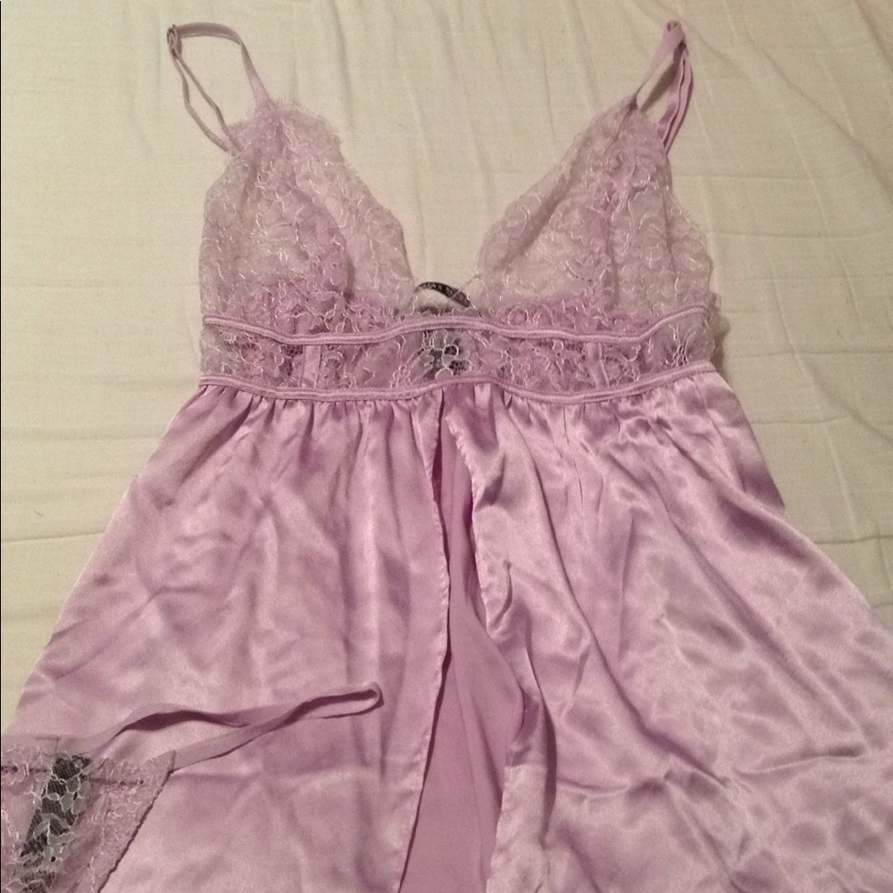 NWOT Lilac VS babydoll lingerie with G string