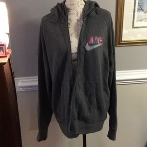 Nike Hoodie with Pink Logo