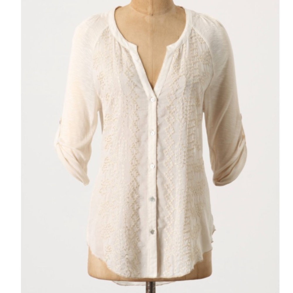Anthropologie button-down blouse