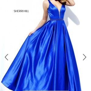 Sherri Hill ball royal blue ball gown