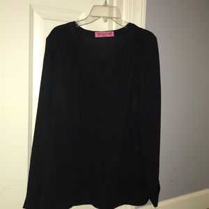 Black boutique blouse.