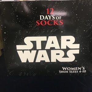 Star Wars 12 days sock advent calendar NWT