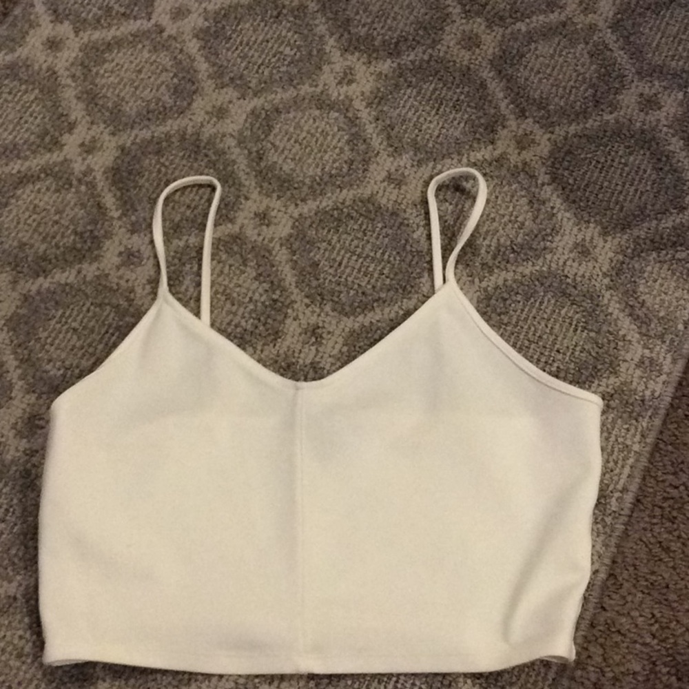 White crop top