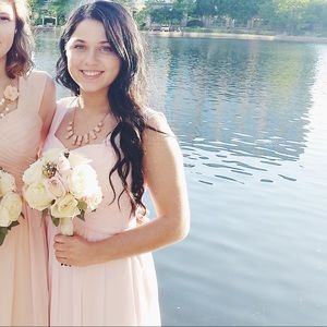 Pink bridesmaid dress