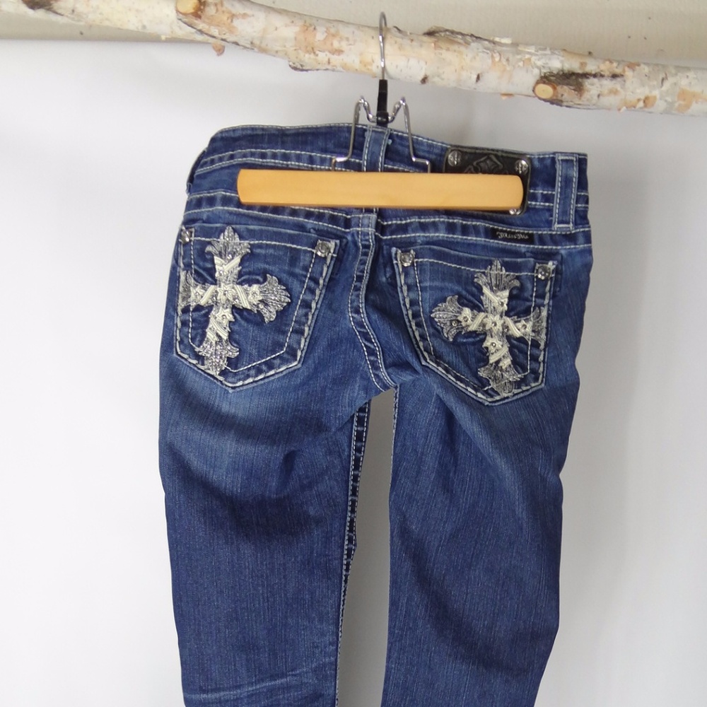 Miss-Me-Jeans-womens-size-26-rhinestone-pockets-