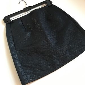 J.Crew Metallic Black Skirt